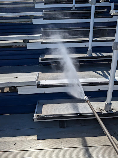 bleacher pressure washing